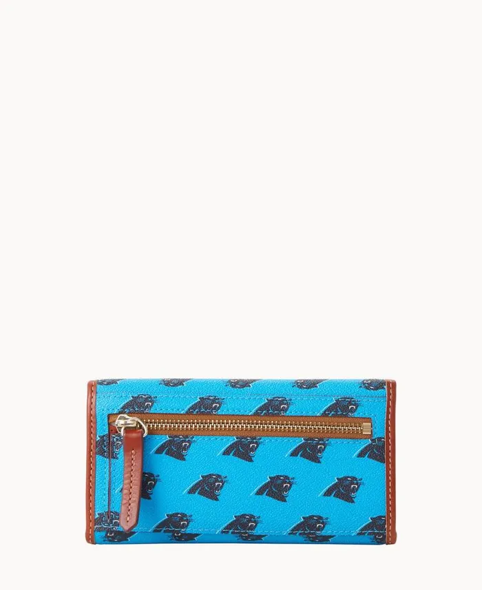 Dooney and Bourke NFL Panthers Continental Clutch Panthers WomenMen Wallets