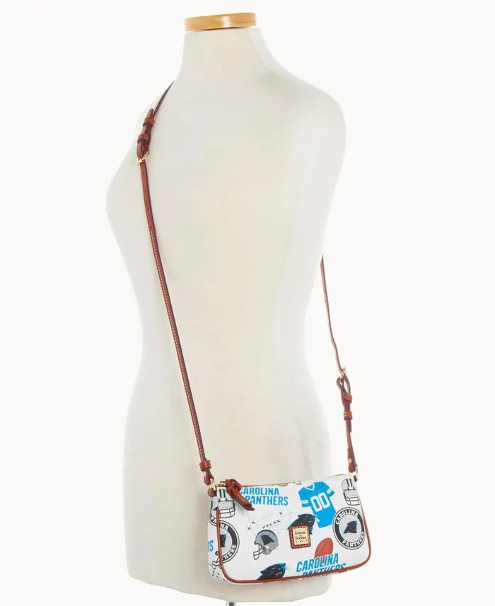 Dooney and Bourke NFL Panthers Lexi Crossbody Sm Coin Case Panthers WomenMen Crossbodies Dooney and Bourke NFL Panthers Lexi Crossbody Sm Coin Case Panthers WomenMen Crossbodies
