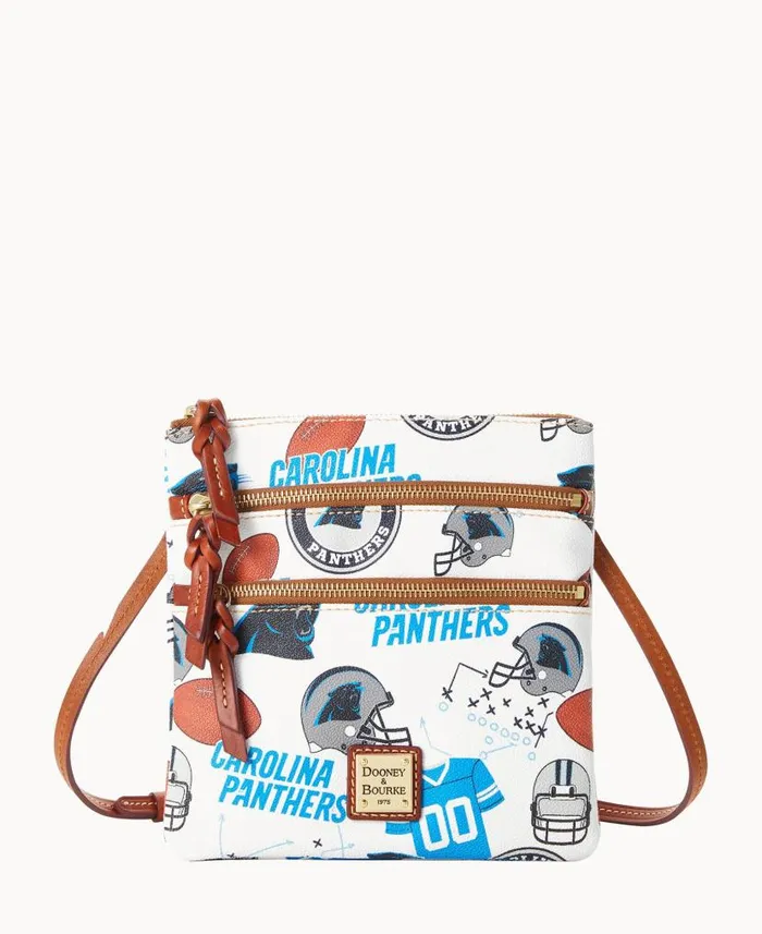 Dooney and Bourke NFL Panthers N S Triple Zip Crossbody Panthers WomenMen Crossbodies Dooney and Bourke NFL Panthers N S Triple Zip Crossbody Panthers WomenMen Crossbodies