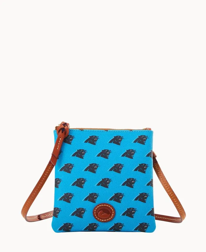 Dooney and Bourke NFL Panthers Small North South Top Zip Crossbody Panthers WomenMen Crossbodies Dooney and Bourke NFL Panthers Small North South Top Zip Crossbody Panthers WomenMen Crossbodies