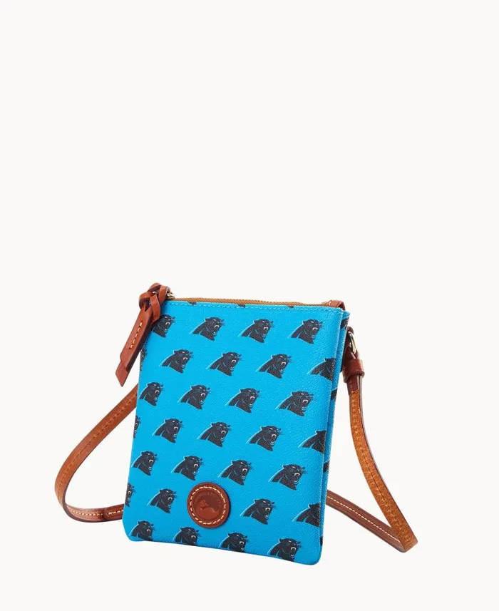 Dooney and Bourke NFL Panthers Small North South Top Zip Crossbody Panthers WomenMen Crossbodies Dooney and Bourke NFL Panthers Small North South Top Zip Crossbody Panthers WomenMen Crossbodies