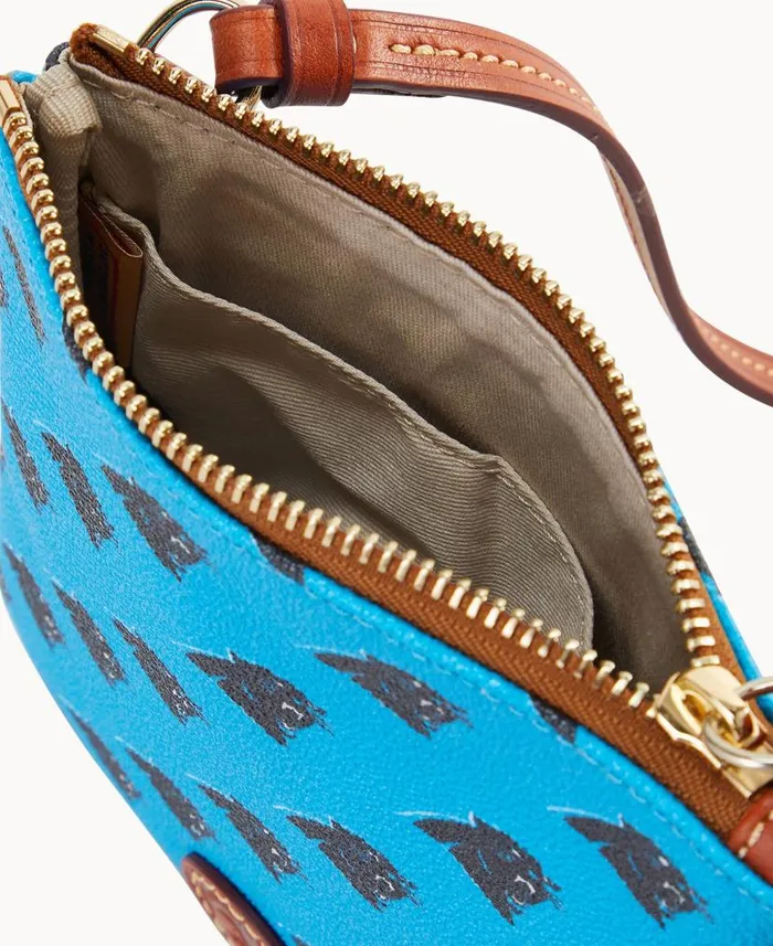 Dooney and Bourke NFL Panthers Small North South Top Zip Crossbody Panthers WomenMen Crossbodies Dooney and Bourke NFL Panthers Small North South Top Zip Crossbody Panthers WomenMen Crossbodies