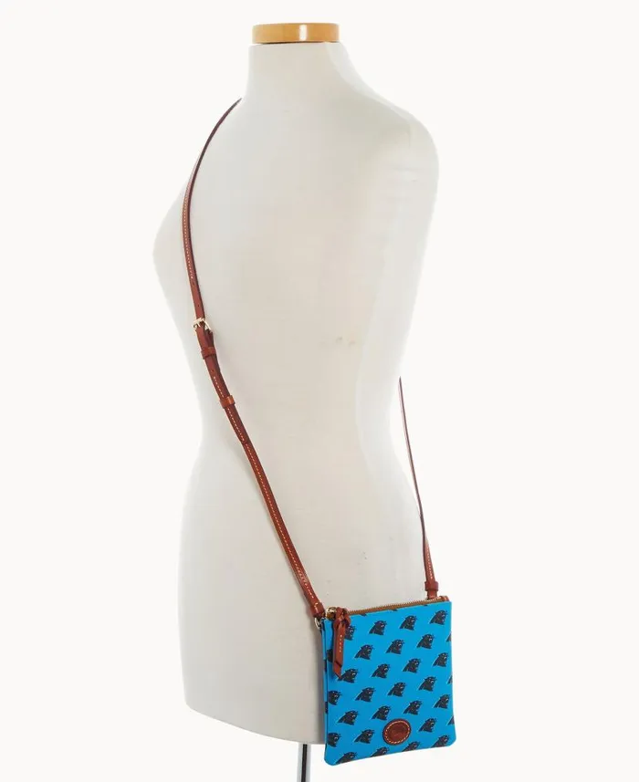 Dooney and Bourke NFL Panthers Small North South Top Zip Crossbody Panthers WomenMen Crossbodies Dooney and Bourke NFL Panthers Small North South Top Zip Crossbody Panthers WomenMen Crossbodies