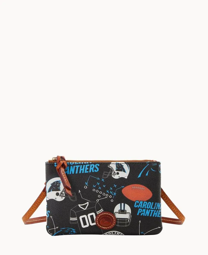 Dooney and Bourke NFL Panthers Top Zip Crossbody Panthers WomenMen Crossbodies Dooney and Bourke NFL Panthers Top Zip Crossbody Panthers WomenMen Crossbodies
