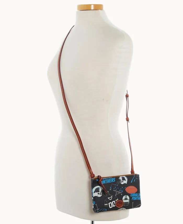 Dooney and Bourke NFL Panthers Top Zip Crossbody Panthers WomenMen Crossbodies Dooney and Bourke NFL Panthers Top Zip Crossbody Panthers WomenMen Crossbodies