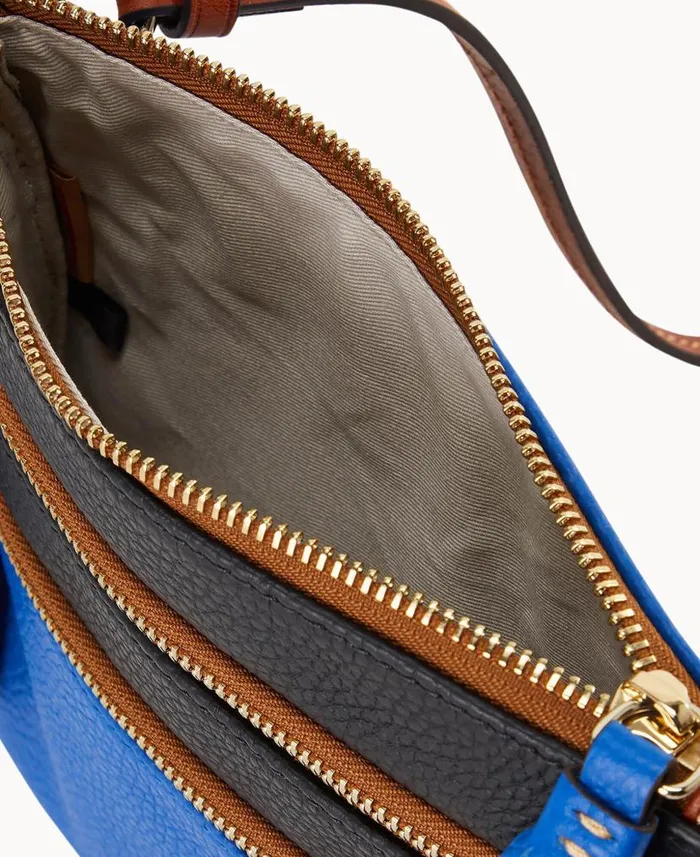 Dooney and Bourke NFL Panthers Triple Zip Crossbody Panthers WomenMen Crossbodies Dooney and Bourke NFL Panthers Triple Zip Crossbody Panthers WomenMen Crossbodies