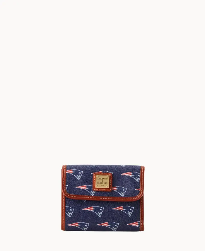 Dooney and Bourke NFL Patriots Flap Credit Card Wallet Patriots WomenMen Wallets Dooney and Bourke NFL Patriots Flap Credit Card Wallet Patriots WomenMen Wallets