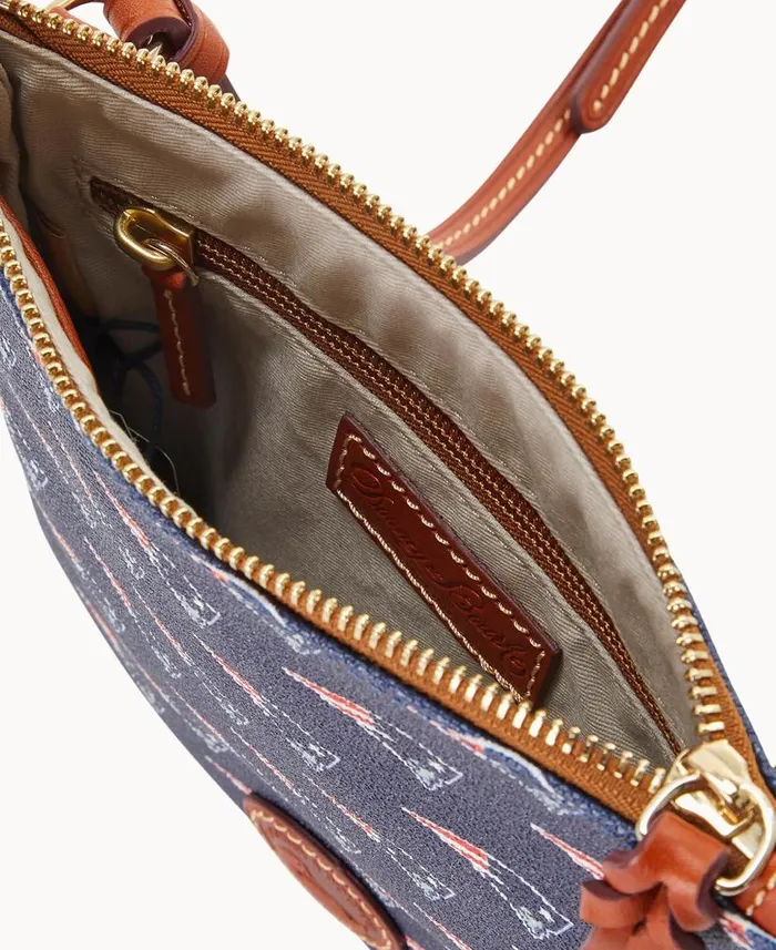 Dooney and Bourke NFL Patriots North South Top Zip Crossbody Patriots WomenMen Crossbodies Dooney and Bourke NFL Patriots North South Top Zip Crossbody Patriots WomenMen Crossbodies