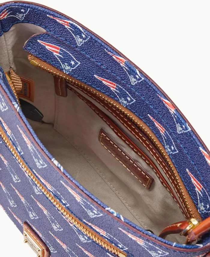 Dooney and Bourke NFL Patriots Small Zip Crossbody Patriots WomenMen Crossbodies Dooney and Bourke NFL Patriots Small Zip Crossbody Patriots WomenMen Crossbodies