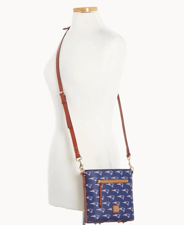 Dooney and Bourke NFL Patriots Small Zip Crossbody Patriots WomenMen Crossbodies Dooney and Bourke NFL Patriots Small Zip Crossbody Patriots WomenMen Crossbodies