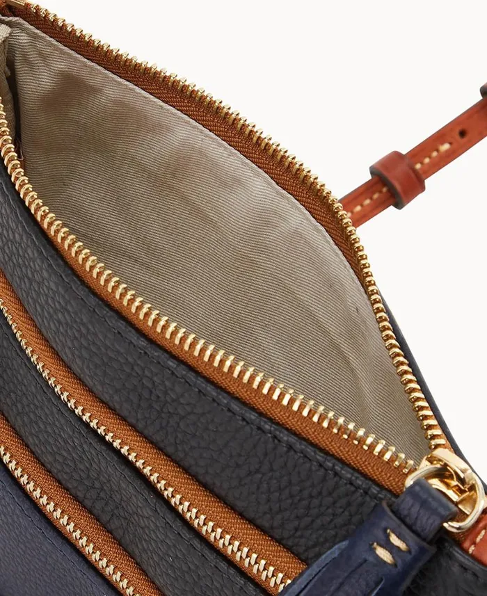Dooney and Bourke NFL Patriots Triple Zip Crossbody Patriots WomenMen Crossbodies Dooney and Bourke NFL Patriots Triple Zip Crossbody Patriots WomenMen Crossbodies
