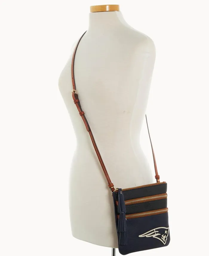 Dooney and Bourke NFL Patriots Triple Zip Crossbody Patriots WomenMen Crossbodies Dooney and Bourke NFL Patriots Triple Zip Crossbody Patriots WomenMen Crossbodies