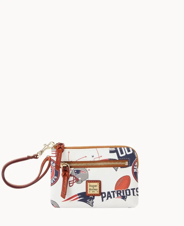 Dooney and Bourke NFL Patriots Zip Around Wristlet Patriots WomenMen Wallets