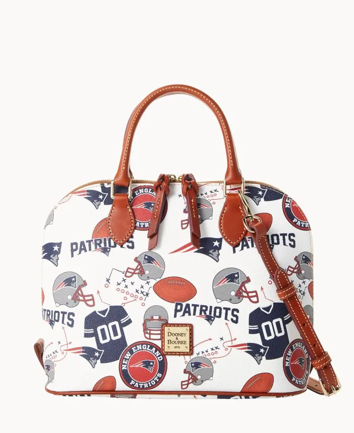Dooney and Bourke NFL Patriots Zip Zip Satchel Patriots WomenMen Satchels