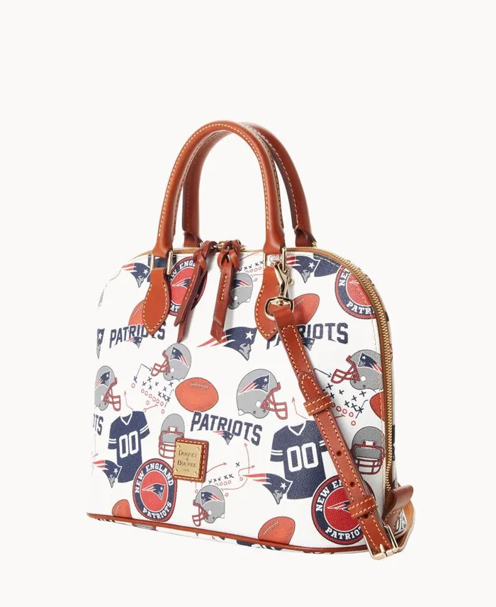 Dooney and Bourke NFL Patriots Zip Zip Satchel Patriots WomenMen Satchels