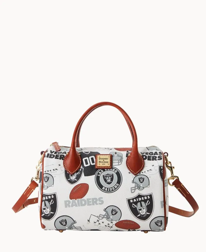 Dooney and Bourke NFL Raiders Barrel Satchel Raiders WomenMen Satchels