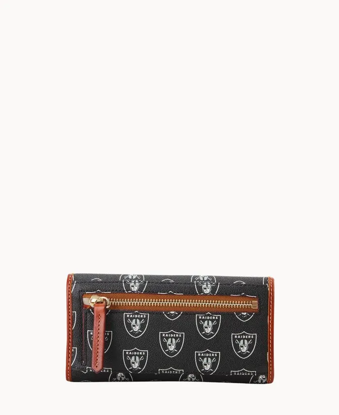 Dooney and Bourke NFL Raiders Cont Clutch Raiders WomenMen Wallets