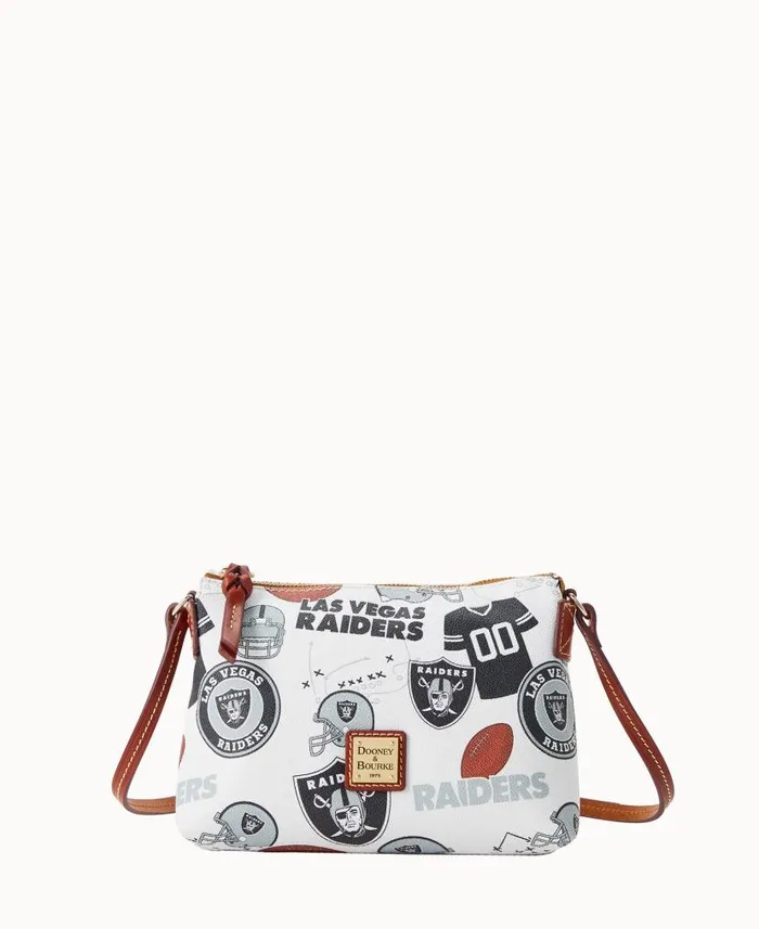 Dooney and Bourke NFL Raiders Crossbody Pouchette Raiders WomenMen Crossbodies Dooney and Bourke NFL Raiders Crossbody Pouchette Raiders WomenMen Crossbodies
