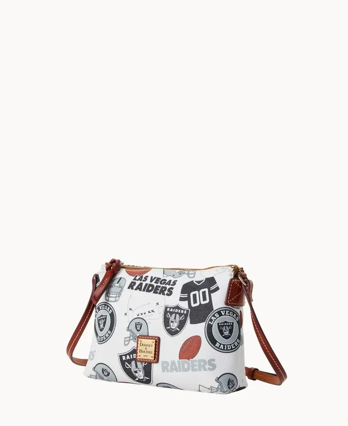 Dooney and Bourke NFL Raiders Crossbody Pouchette Raiders WomenMen Crossbodies Dooney and Bourke NFL Raiders Crossbody Pouchette Raiders WomenMen Crossbodies