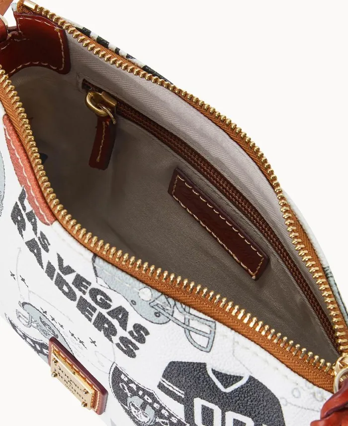 Dooney and Bourke NFL Raiders Crossbody Pouchette Raiders WomenMen Crossbodies Dooney and Bourke NFL Raiders Crossbody Pouchette Raiders WomenMen Crossbodies