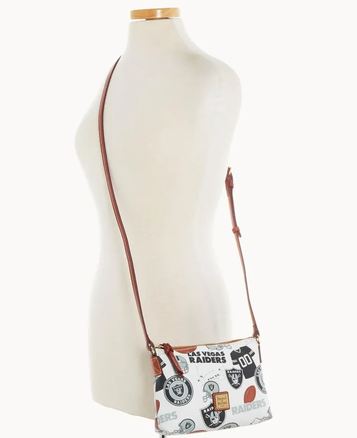 Dooney and Bourke NFL Raiders Crossbody Pouchette Raiders WomenMen Crossbodies Dooney and Bourke NFL Raiders Crossbody Pouchette Raiders WomenMen Crossbodies