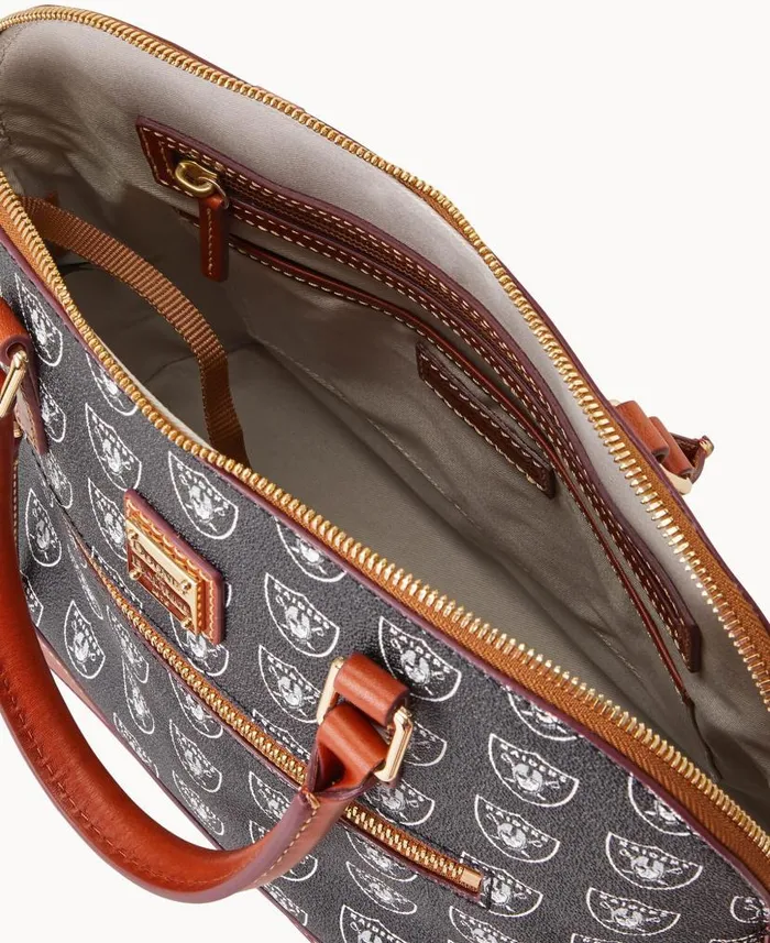 Dooney and Bourke NFL Raiders Domed Zip Satchel Raiders WomenMen Satchels