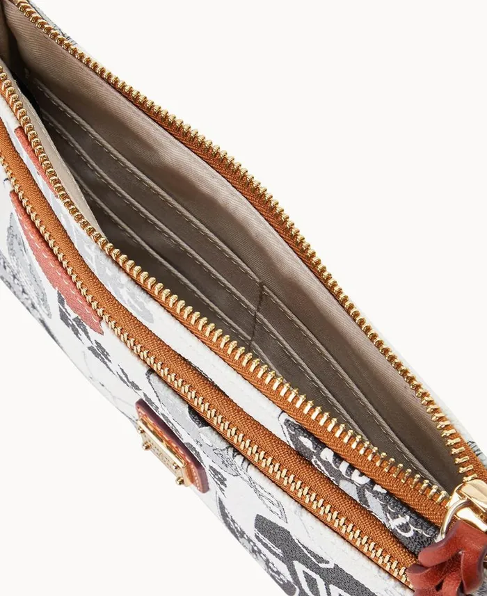 Dooney and Bourke NFL Raiders Double Zip Wristlet Las Vegas Raiders WomenMen Wallets Dooney and Bourke NFL Raiders Double Zip Wristlet Las Vegas Raiders WomenMen Wallets