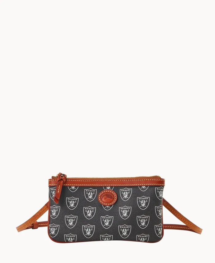 Dooney and Bourke NFL Raiders Large Slim Crossbody Raiders WomenMen Crossbodies Dooney and Bourke NFL Raiders Large Slim Crossbody Raiders WomenMen Crossbodies