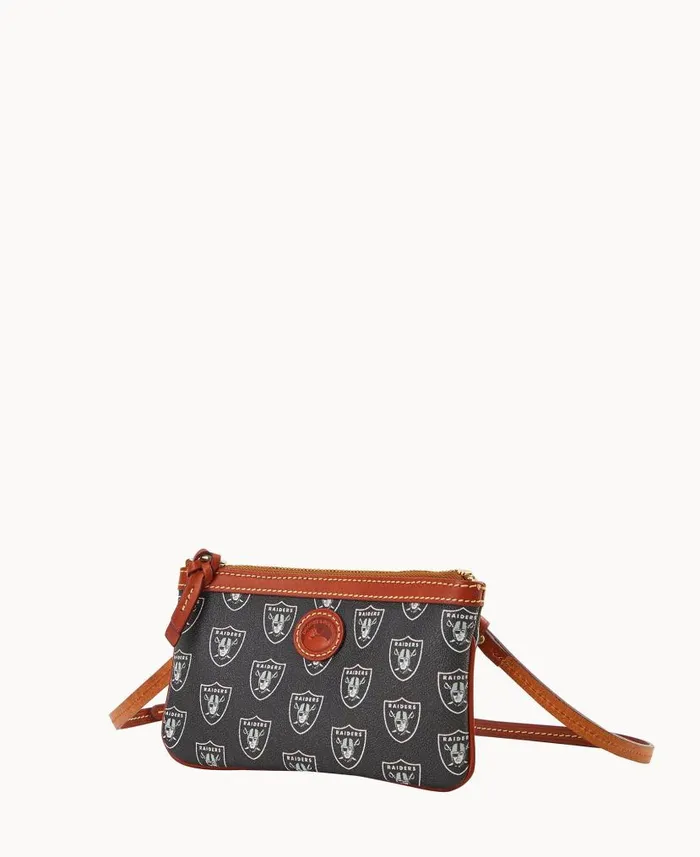 Dooney and Bourke NFL Raiders Large Slim Crossbody Raiders WomenMen Crossbodies Dooney and Bourke NFL Raiders Large Slim Crossbody Raiders WomenMen Crossbodies