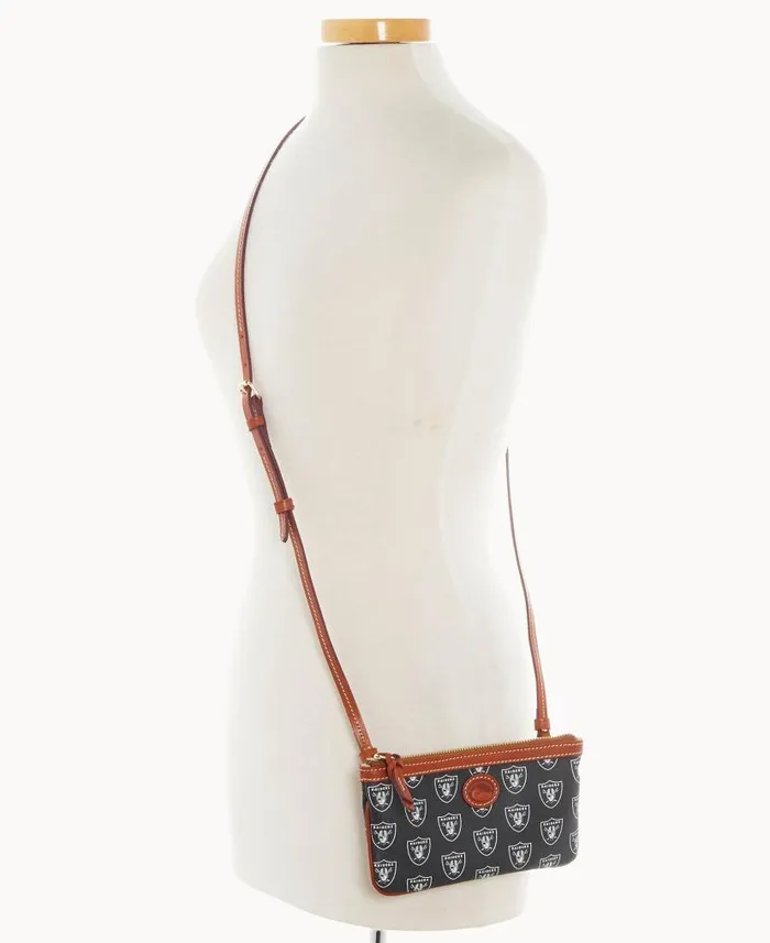 Dooney and Bourke NFL Raiders Large Slim Crossbody Raiders WomenMen Crossbodies Dooney and Bourke NFL Raiders Large Slim Crossbody Raiders WomenMen Crossbodies