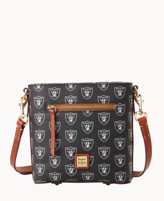 Dooney and Bourke NFL Raiders Small Zip Crossbody Raiders WomenMen Crossbodies Dooney and Bourke NFL Raiders Small Zip Crossbody Raiders WomenMen Crossbodies