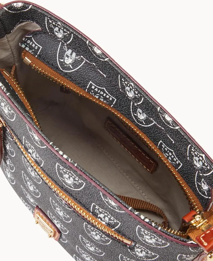 Dooney and Bourke NFL Raiders Small Zip Crossbody Raiders WomenMen Crossbodies Dooney and Bourke NFL Raiders Small Zip Crossbody Raiders WomenMen Crossbodies