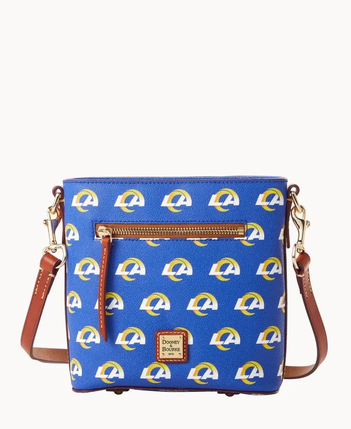 Dooney and Bourke NFL Rams Small Zip Crossbody Rams WomenMen Crossbodies