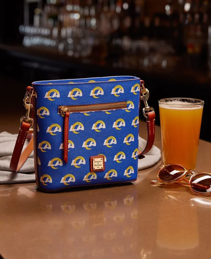 Dooney and Bourke NFL Rams Small Zip Crossbody Rams WomenMen Crossbodies