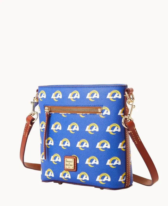 Dooney and Bourke NFL Rams Small Zip Crossbody Rams WomenMen Crossbodies