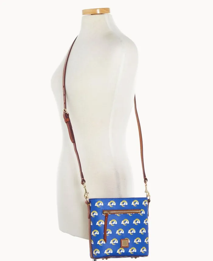 Dooney and Bourke NFL Rams Small Zip Crossbody Rams WomenMen Crossbodies