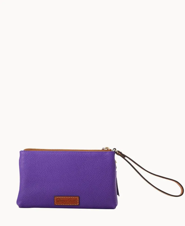 Dooney and Bourke NFL Ravens Double Zip Wristlet Ravens WomenMen Wallets