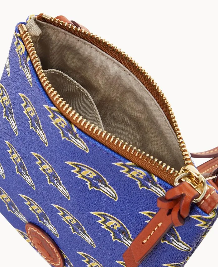 Dooney and Bourke NFL Ravens Small North South Top Zip Crossbody Ravens WomenMen Crossbodies Dooney and Bourke NFL Ravens Small North South Top Zip Crossbody Ravens WomenMen Crossbodies