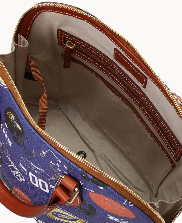 Dooney and Bourke NFL Ravens Zip Zip Satchel Ravens WomenMen Satchels