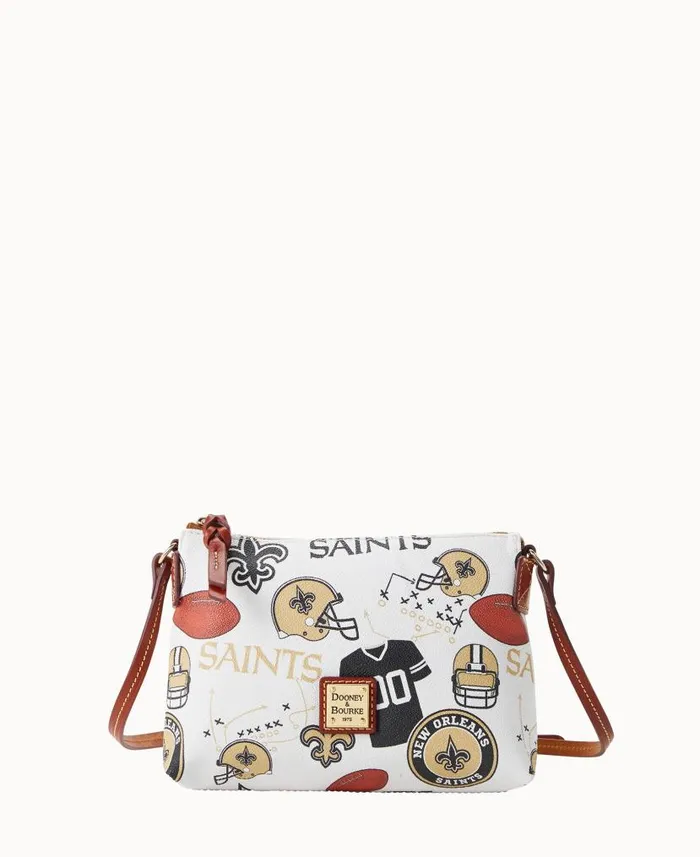 Dooney and Bourke NFL Saints Crossbody Pouchette Saints WomenMen Crossbodies