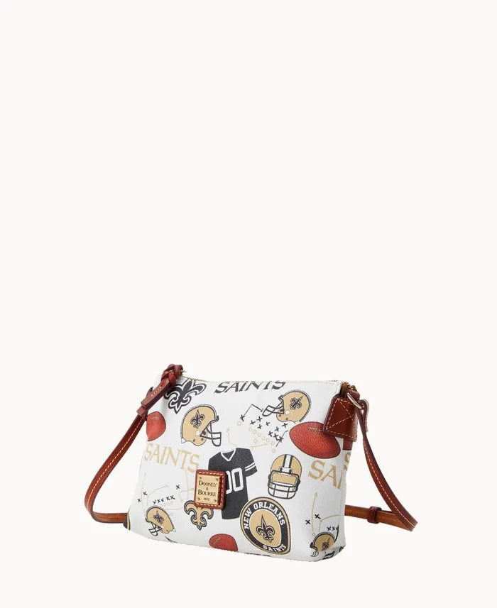 Dooney and Bourke NFL Saints Crossbody Pouchette Saints WomenMen Crossbodies Dooney and Bourke NFL Saints Crossbody Pouchette Saints WomenMen Crossbodies