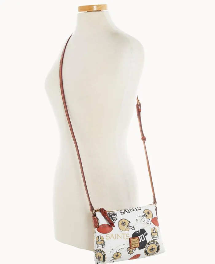 Dooney and Bourke NFL Saints Crossbody Pouchette Saints WomenMen Crossbodies Dooney and Bourke NFL Saints Crossbody Pouchette Saints WomenMen Crossbodies