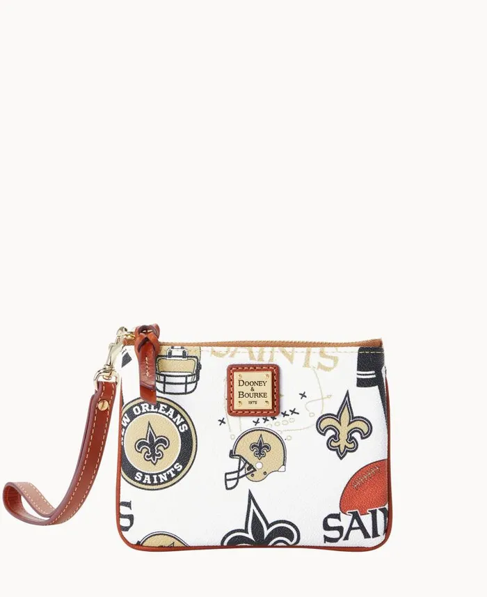 Dooney and Bourke NFL Saints Stadium Wristlet Saints WomenMen Wallets