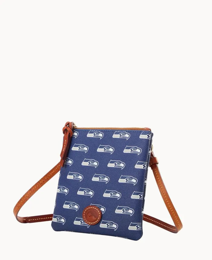 Dooney and Bourke NFL Seahawks Small North South Top Zip Crossbody Seahawks WomenMen Crossbodies Dooney and Bourke NFL Seahawks Small North South Top Zip Crossbody Seahawks WomenMen Crossbodies