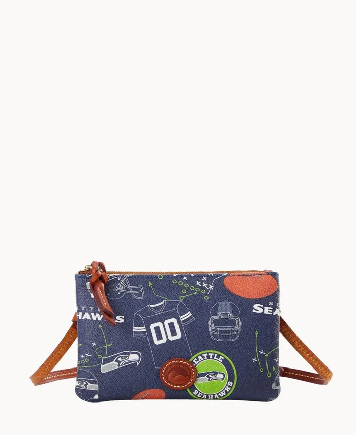 Dooney and Bourke NFL Seahawks Top Zip Crossbody Seahawks WomenMen Crossbodies Dooney and Bourke NFL Seahawks Top Zip Crossbody Seahawks WomenMen Crossbodies