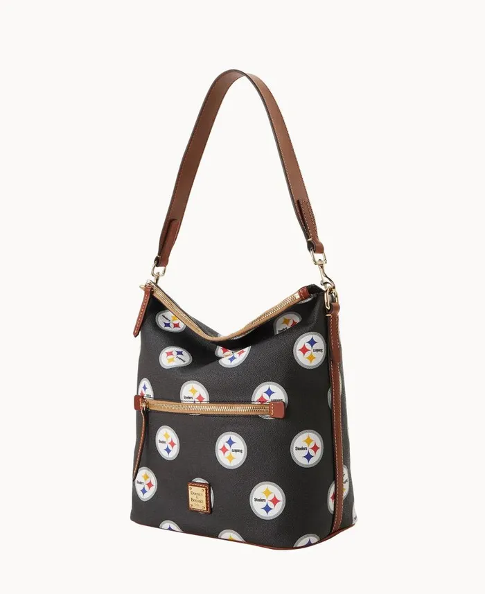 Dooney and Bourke NFL Steelers Large Sac Steelers WomenMen Shoulder Bags