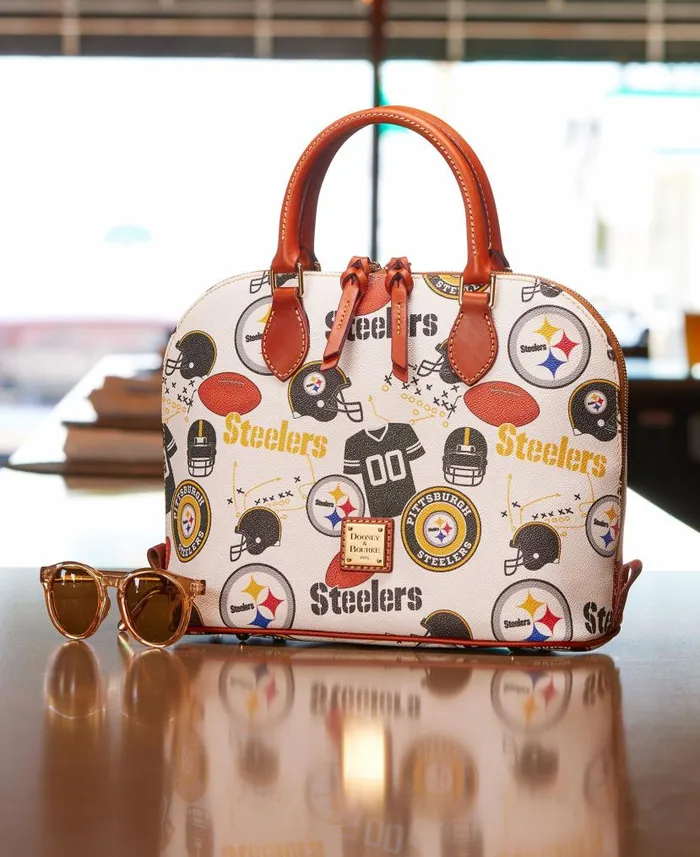 Dooney and Bourke NFL Steelers Zip Zip Satchel Steelers WomenMen Satchels