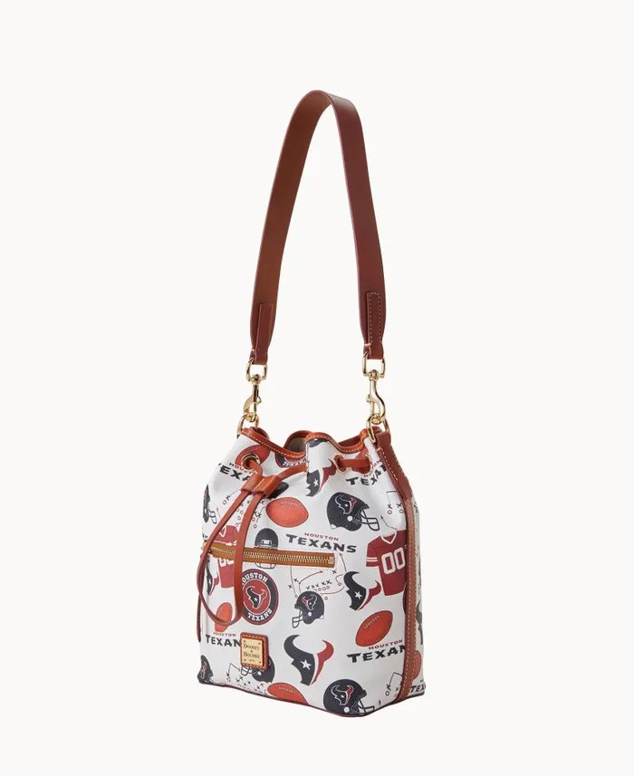 Dooney and Bourke NFL Texans Drawstring Texans WomenMen Shoulder Bags