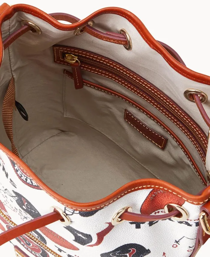 Dooney and Bourke NFL Texans Drawstring Texans WomenMen Shoulder Bags