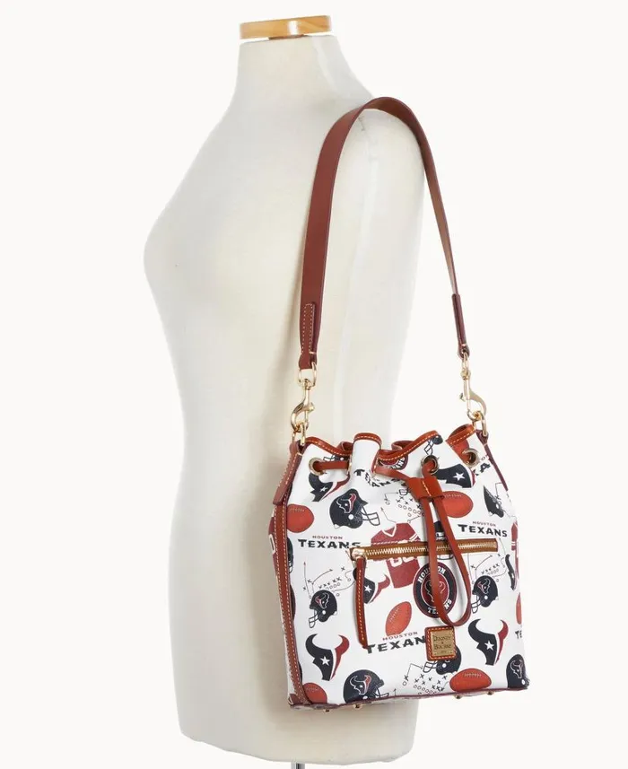 Dooney and Bourke NFL Texans Drawstring Texans WomenMen Shoulder Bags